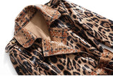 Snakeskin Double Breasted Coat