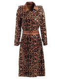 Snakeskin Double Breasted Coat