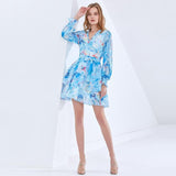 SOLANGE Ruffled Mini Dress in colors