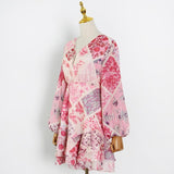 SORAYA Boho Print Mini Dress