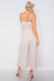 Primetime Looks-Spaghetti Strap Striped Jumpsuit