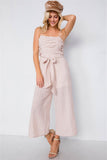 Primetime Looks-Spaghetti Strap Striped Jumpsuit