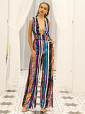 Striking Stripes Party Jumpsuit