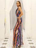 Striking Stripes Party Jumpsuit