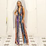Striking Stripes Party Jumpsuit