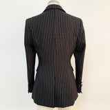 Primetime Looks-Striped long double-breasted blazer