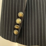 Primetime Looks-Striped long double-breasted blazer