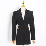 Primetime Looks-Suit blazer with cut-out waist