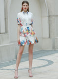 Primetime Looks-Summer holiday floral skirt set