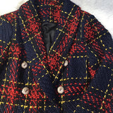 Primetime Looks-Tartan Plaid Classy Blazer