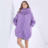 Thick Quilted Coat in colors