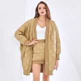 Thick Quilted Coat in colors