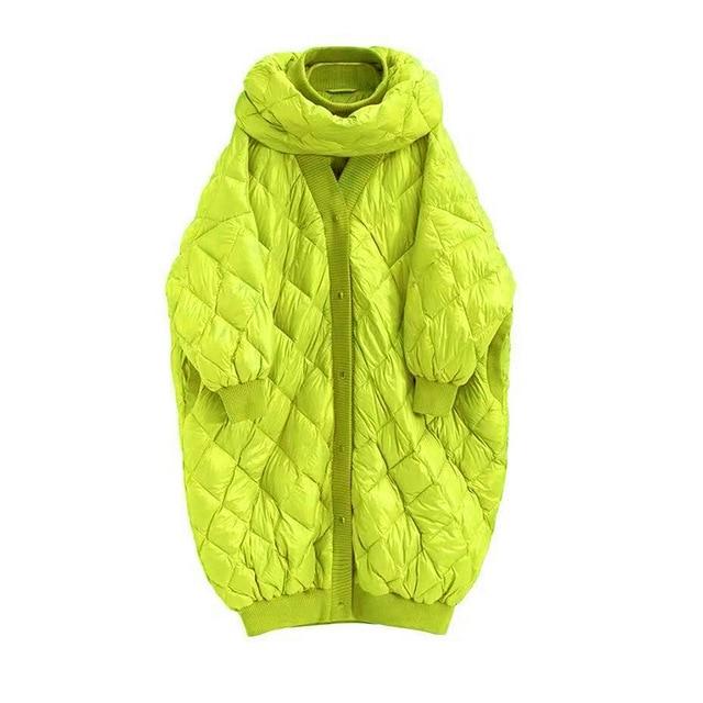 Thick Quilted Coat in colors