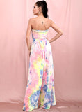Primetime Looks-Tie-Dye top and high-waist pants set