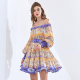 TILDA Off Shoulder Flutter Mini Dress