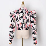 Trendy Floral Long Sleeve Blouse