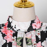 Trendy Floral Long Sleeve Blouse