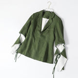 Primetime Looks-Trendy Sleeve Blazer