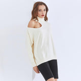 Turtleneck cut-out Loose pullover