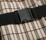 TWO-SIDED plaid quilted coat