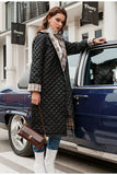 TWO-SIDED plaid quilted coat