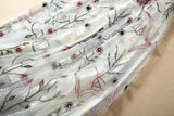 VALENCIA Fishnet Embroidered Midi Dress