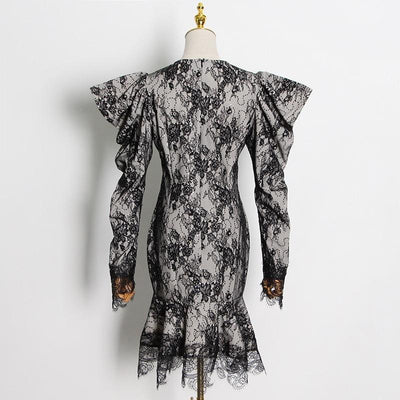 Vintage Lace Midi Dress-Dresses-Primetime-Looks