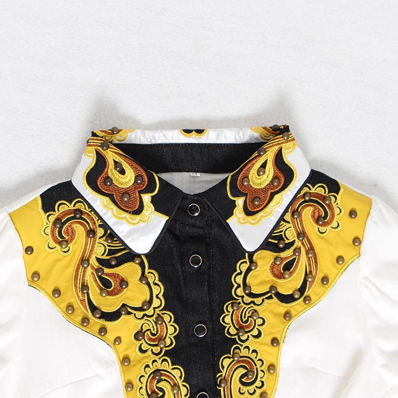 Primetime Looks-Vintage Lapel Embroidery Sets