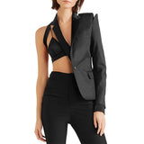 Primetime Looks-VOGUEISH One-sided elegant blazer