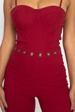 Primetime Looks-Waist Cutout Skinny Jumpsuit