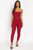 Primetime Looks-Waist Cutout Skinny Jumpsuit