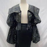 Web Print Zip-front Top in colors