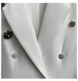 Primetime Looks-White lapel vest with sashes