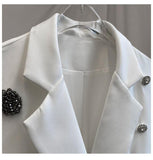Primetime Looks-White lapel vest with sashes