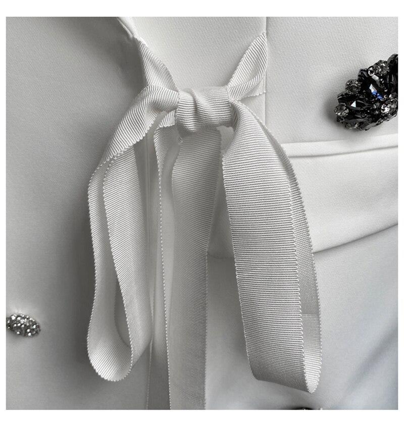 Primetime Looks-White lapel vest with sashes