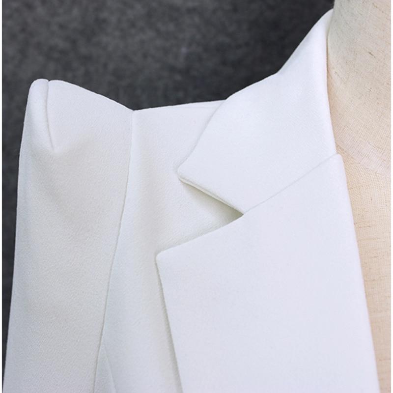 Primetime Looks-White long blazer