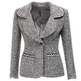 Wool-blend winter blazer in gray-blazer-Primetime-Looks