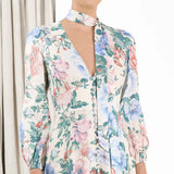 Prairie chic floral maxi dress