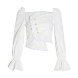 Antoinette asymmetric top beaded with pearls