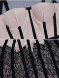 Sheath bandage type mini dress in apricot
