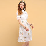 PRINCESS Hollow out Embroidery Mini Dress