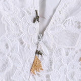 PRINCESS Hollow out Embroidery Mini Dress