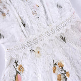 PRINCESS Hollow out Embroidery Mini Dress