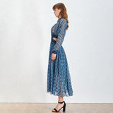 SAPPHIRE hollow out mesh dress