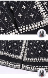 Beaded embellished blazer