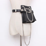 Buckled Mini Purse On A Belt