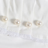 Antoinette asymmetric top beaded with pearls