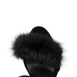 FLUFF stiletto sandals