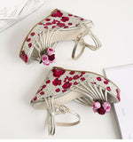 Rossy Gold Leather Wedge Sandals