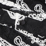 Lamanche embroidered belted mini dress
